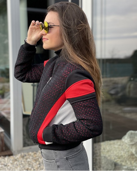 Bunda dámská Pinko černá s nápisem